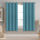 Blackout Thermal Insulated Treatment Extra Long Grommet Top Solid Color Curtains