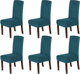 H.VERSAILTEX Velvet Dining Chair Covers Stretch Parson Chair Slipcovers, Set of 2