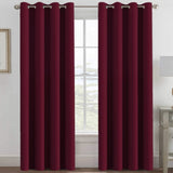 Blackout Thermal Insulated Winow Treatment Extra Long Grommet Top Curtains
