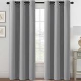 Blackout Curtains Thermal Insulated Grommet Top Solid Color Curtains