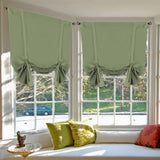 Valances Tie Up Curtains Roman Balloon Blind Rod Pocket Short Curtain
