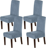 H.VERSAILTEX Velvet Dining Chair Covers Stretch Parson Chair Slipcovers, Set of 2