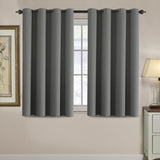Blackout Thermal Insulated Treatment Extra Long Grommet Top Solid Color Curtains