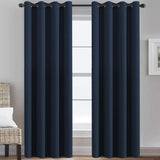 Blackout Thermal Insulated Winow Treatment Extra Long Grommet Top Curtains