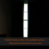 Blackout Curtains Thermal Insulated Grommet Top Solid Color Curtains