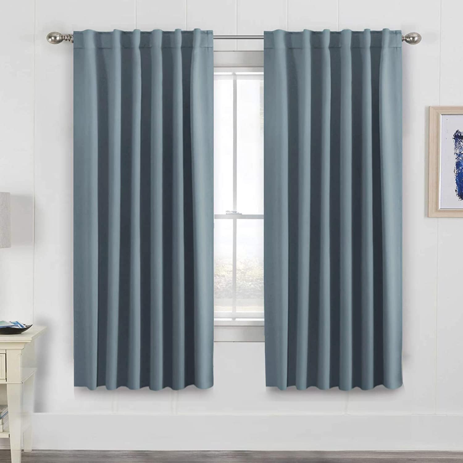 Blackout Thermal Insulated Tab/Rod Pocket Solid Color Curtains