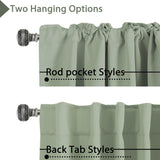 Blackout Thermal Insulated Tab/Rod Pocket Solid Color Curtains