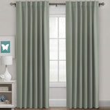 Blackout Thermal Insulated Tab/Rod Pocket Solid Color Curtains