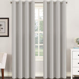 Blackout Curtains Thermal Insulated Grommet Top Solid Color Curtains
