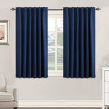 Blackout Thermal Insulated Tab/Rod Pocket Solid Color Curtains