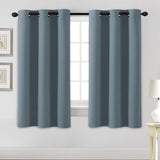 Blackout Curtains Thermal Insulated Grommet Top Solid Color Curtains