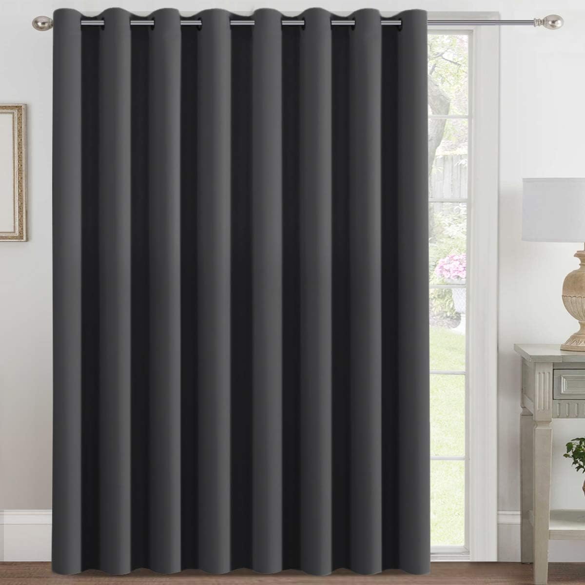 100% Blackout Thermal Insulated Grommet Solid Color Curtains