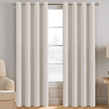 Blackout Thermal Insulated Winow Treatment Extra Long Grommet Top Curtains