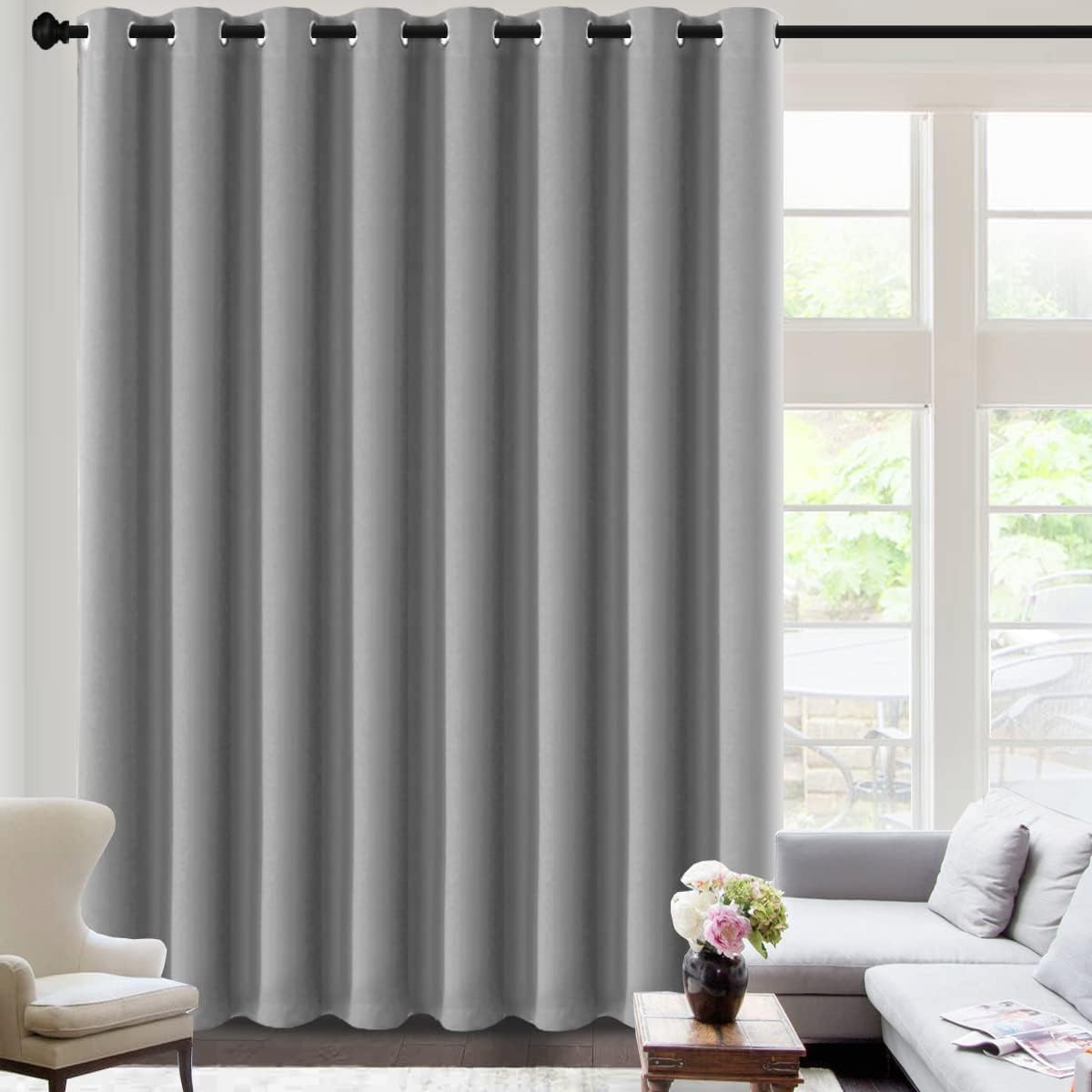 Light Blocking Thermal Insulated Curtain Grommet Top One Panel
