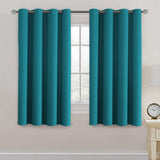 Blackout Thermal Insulated Treatment Extra Long Grommet Top Solid Color Curtains