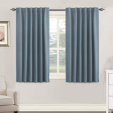 Blackout Thermal Insulated Tab/Rod Pocket Solid Color Curtains