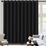 100% Blackout Thermal Insulated Grommet Solid Color Curtains
