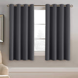 Blackout Thermal Insulated Treatment Extra Long Grommet Top Solid Color Curtains