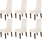 H.VERSAILTEX Velvet Dining Chair Covers Stretch Parson Chair Slipcovers, Set of 2