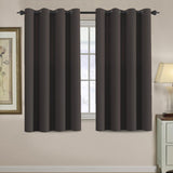 100% Blackout Thermal Insulated Grommet Solid Color Curtains