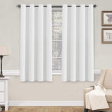 Blackout Curtains Thermal Insulated Grommet Top Solid Color Curtains