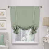 Valances Tie Up Curtains Roman Balloon Blind Rod Pocket Short Curtain