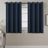 Blackout Thermal Insulated Treatment Extra Long Grommet Top Solid Color Curtains