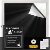 H.VERSAILTEX Portable Blackout Curtains for Bedroom (120" x 67"), 100% Blackout Window Cover with Thermal Insulated for Living Room, White