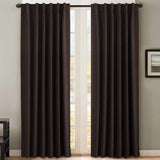 Blackout Thermal Insulated Tab/Rod Pocket Solid Color Curtains