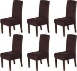 H.VERSAILTEX Velvet Dining Chair Covers Stretch Parson Chair Slipcovers, Set of 2