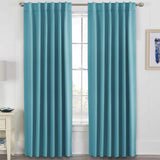 Blackout Thermal Insulated Tab/Rod Pocket Solid Color Curtains