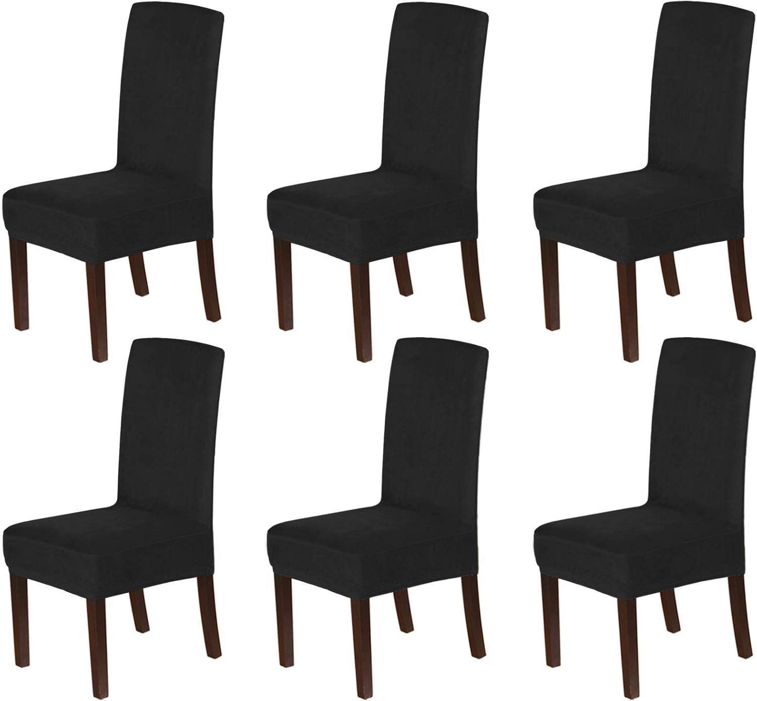 H.VERSAILTEX Velvet Dining Chair Covers Stretch Parson Chair Slipcovers, Set of 2