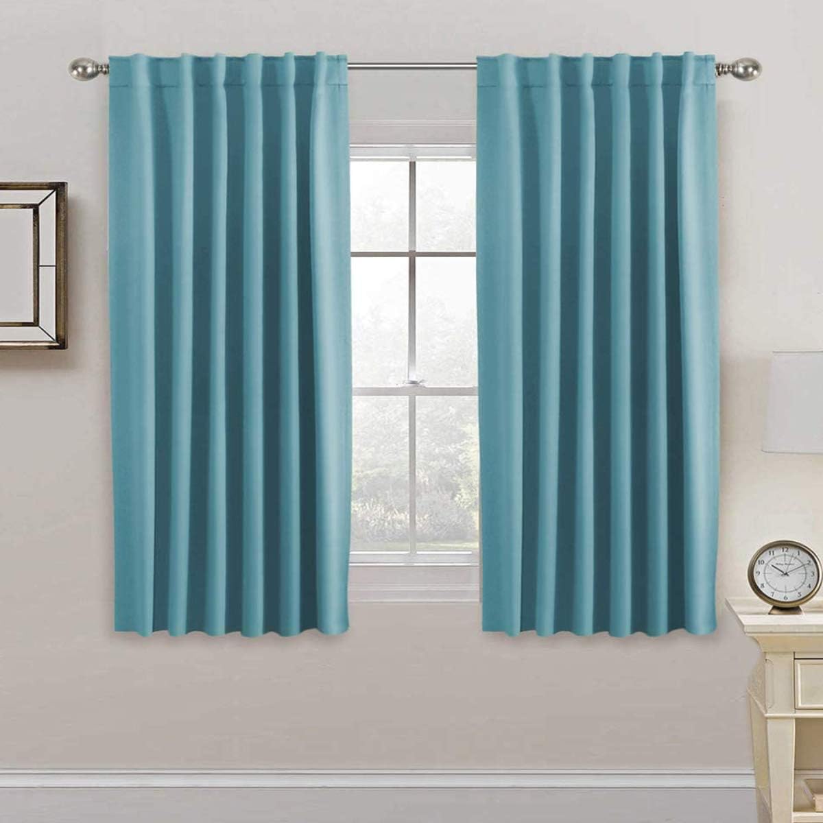Blackout Thermal Insulated Tab/Rod Pocket Solid Color Curtains