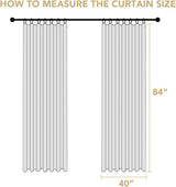H.VERSAILTEX Pinch Pleated Blackout Curtains – Linen Chenille, Thermal Insulated, 2 Panels