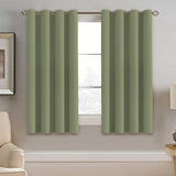 Blackout Thermal Insulated Treatment Extra Long Grommet Top Solid Color Curtains