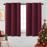 Blackout Curtains Thermal Insulated Grommet Top Solid Color Curtains