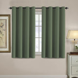Blackout Thermal Insulated Treatment Extra Long Grommet Top Solid Color Curtains