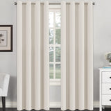 Blackout Curtains Thermal Insulated Grommet Top Solid Color Curtains