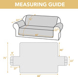 H.VERSAILTEX 100% Waterproof Couch Cover for 3 Cushion Sofa Triple Non Slip with Storage Pocket