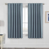 Blackout Thermal Insulated Tab/Rod Pocket Solid Color Curtains