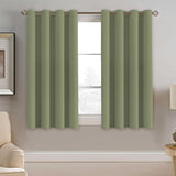 Blackout Thermal Insulated Treatment Extra Long Grommet Top Solid Color Curtains