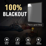 H.VERSAILTEX Portable Blackout Curtains for Bedroom (120" x 67"), 100% Blackout Window Cover with Thermal Insulated for Living Room, White