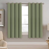 Blackout Thermal Insulated Treatment Extra Long Grommet Top Solid Color Curtains