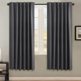 Blackout Thermal Insulated Tab/Rod Pocket Solid Color Curtains