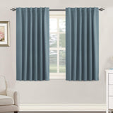 Blackout Thermal Insulated Tab/Rod Pocket Solid Color Curtains