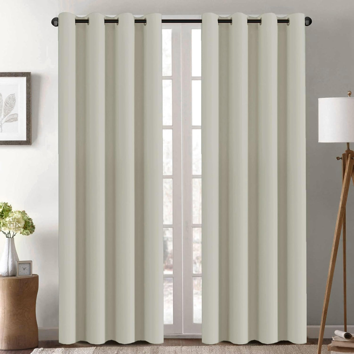 Light Blocking Thermal Insulated Curtain Grommet Top One Panel
