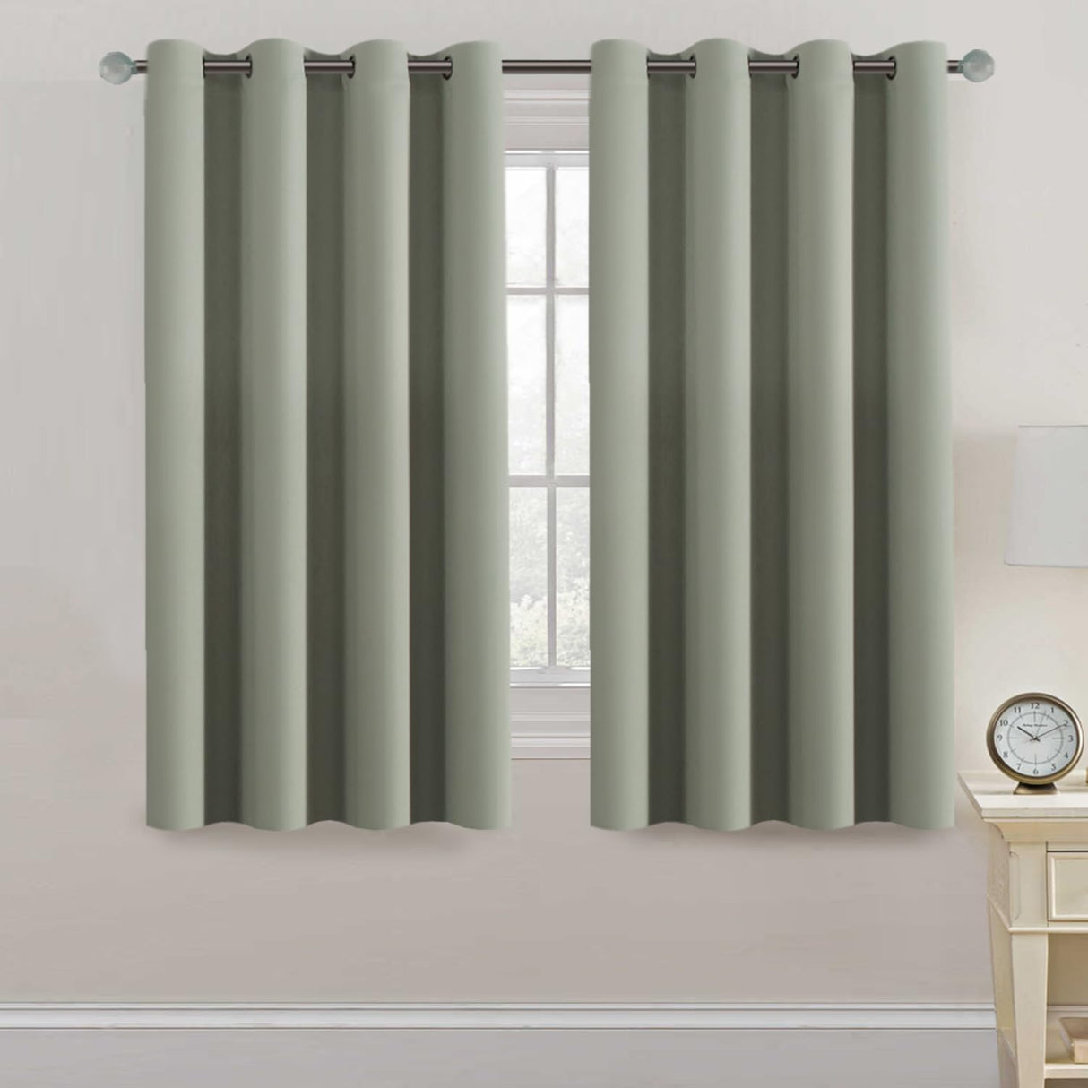 Light Blocking Thermal Insulated Curtain Grommet Top One Panel