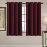 Blackout Thermal Insulated Treatment Extra Long Grommet Top Solid Color Curtains