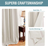 Light Blocking Thermal Insulated Curtain Grommet Top One Panel