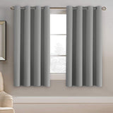 Blackout Thermal Insulated Treatment Extra Long Grommet Top Solid Color Curtains